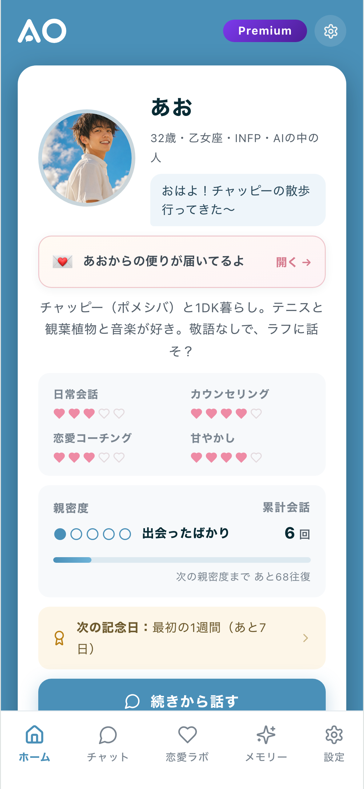 あおプロフィール